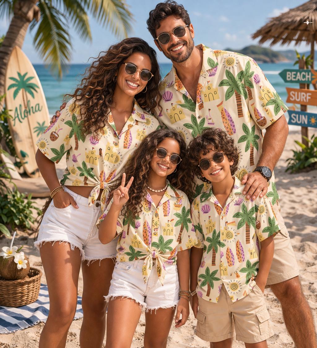 Parent Of Plant - Hawaiianisches Kinderhemd mit Pflanzen-, Blumen- und