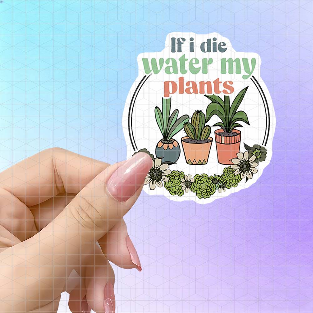Parent Of Plant - Topfpflanzen, Blumenkranz, Vinyl-Aufkleber für Pflanzenliebhaber, mattes