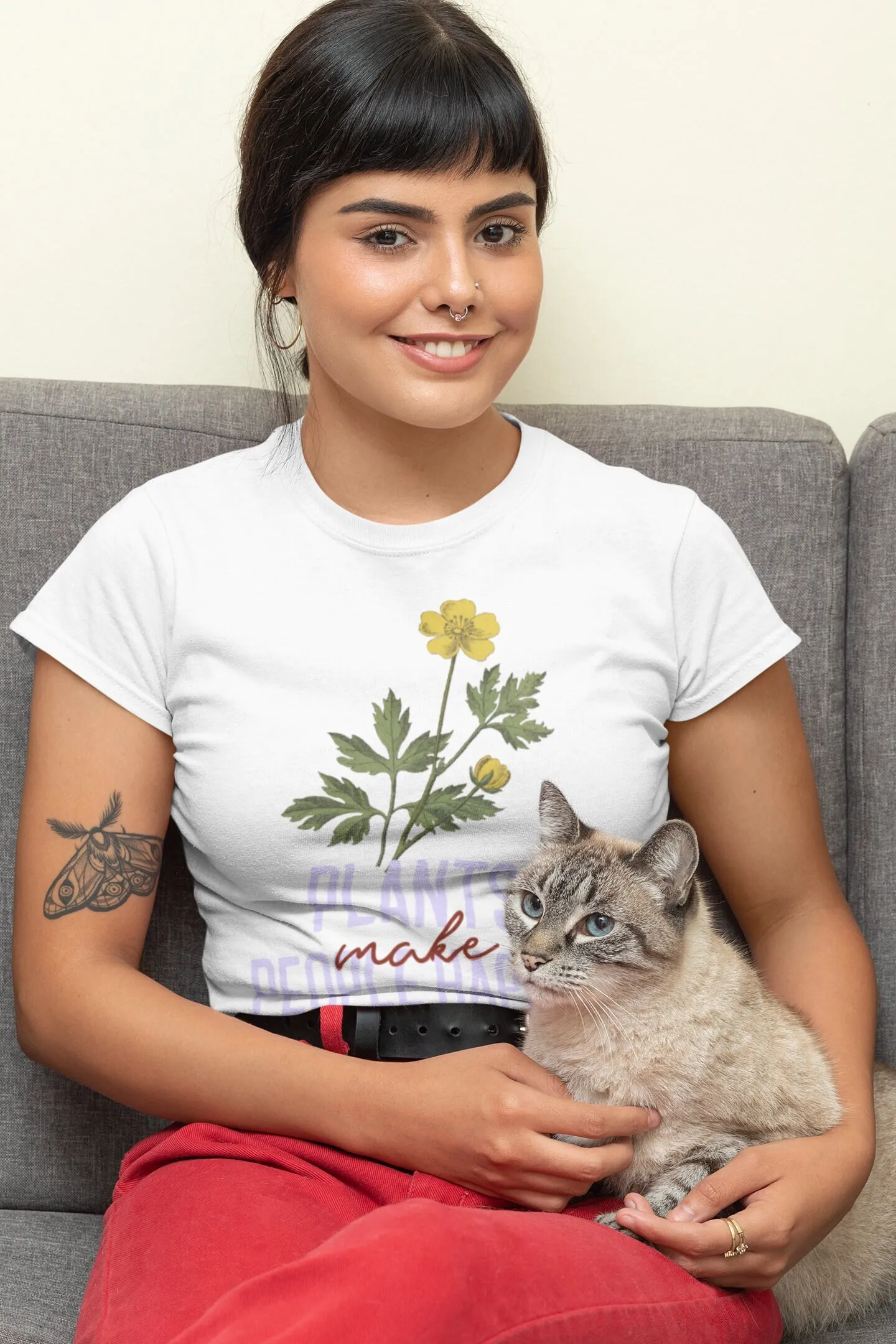 Parent Of Plant - Pflanzen machen Menschen glücklich. Inspirierendes T-Shirt